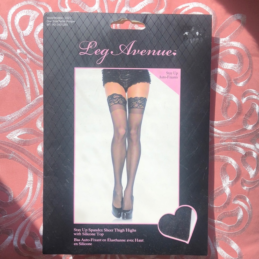 Sexy sheer thigh highs